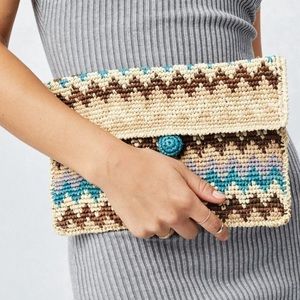 Lovestich Raffia Clutch